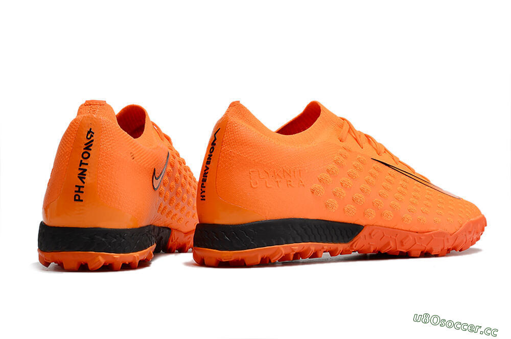 Men's Nike Phantom Ultra Venom TF Artificial Turf Low-Tops Football Shoes - Orange/Black 6