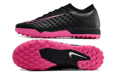 Men's Nike Phantom Ultra Venom TF Artificial Turf Low-Tops Football Shoes - Black/Pink