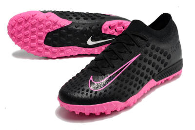 Men's Nike Phantom Ultra Venom TF Artificial Turf Low-Tops Football Shoes - Black/Pink