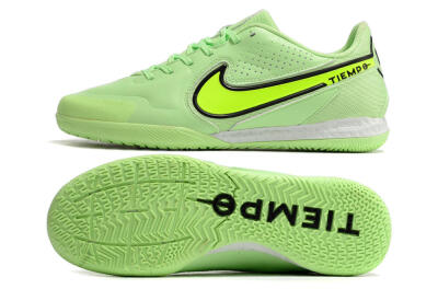 Men's Nike React Tiempo Legend 9 Pro IC Futsal/Indoor Low-Tops Football Shoes - Green/Black