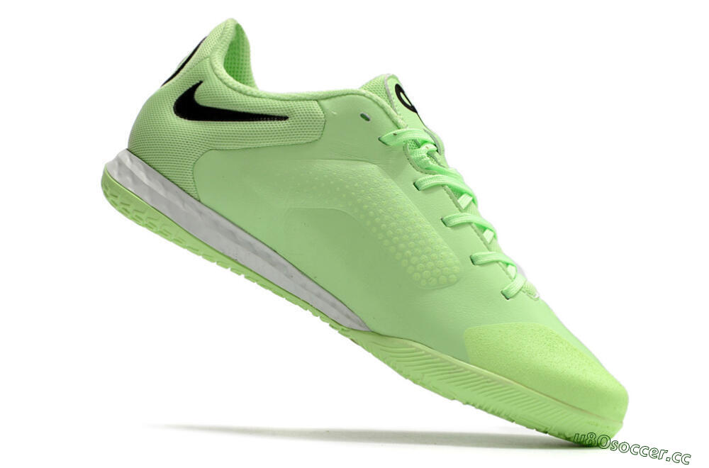 Men's Nike React Tiempo Legend 9 Pro IC Futsal/Indoor Low-Tops Football Shoes - Green/Black 4