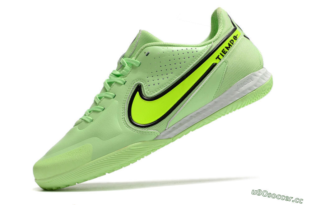Men's Nike React Tiempo Legend 9 Pro IC Futsal/Indoor Low-Tops Football Shoes - Green/Black 5