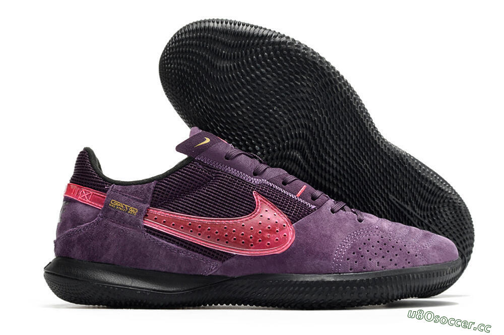 Men's Nike Streetgato IC Futsal/Indoor Low-Tops Football Shoes - Purple/Pink 2