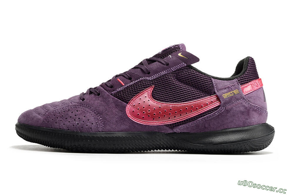 Men's Nike Streetgato IC Futsal/Indoor Low-Tops Football Shoes - Purple/Pink 0