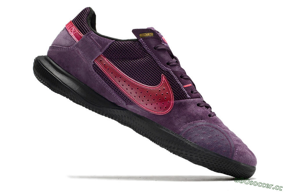 Men's Nike Streetgato IC Futsal/Indoor Low-Tops Football Shoes - Purple/Pink 4