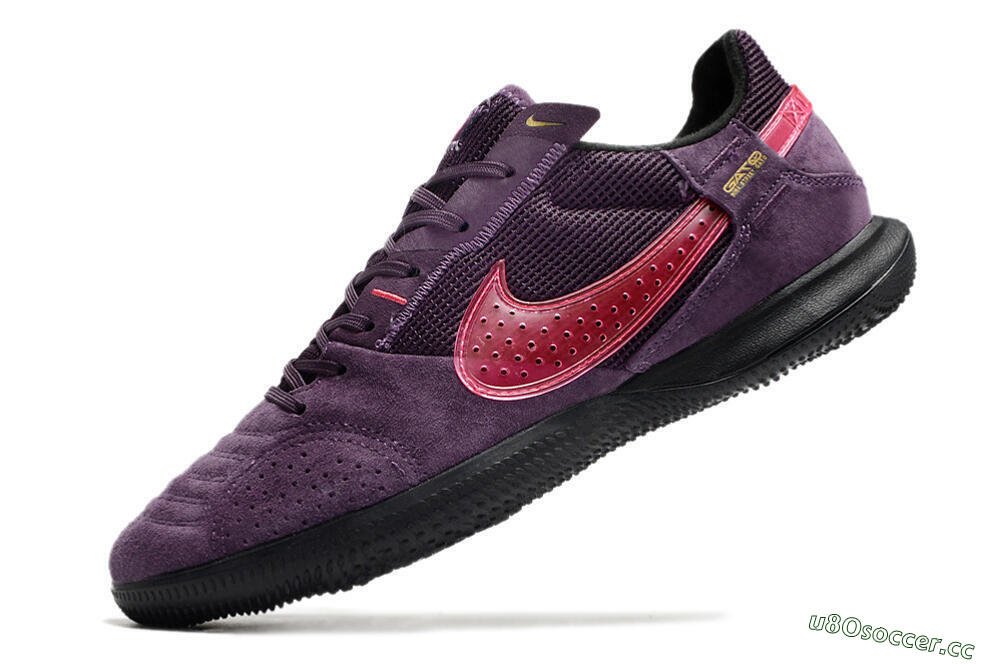 Men's Nike Streetgato IC Futsal/Indoor Low-Tops Football Shoes - Purple/Pink 5