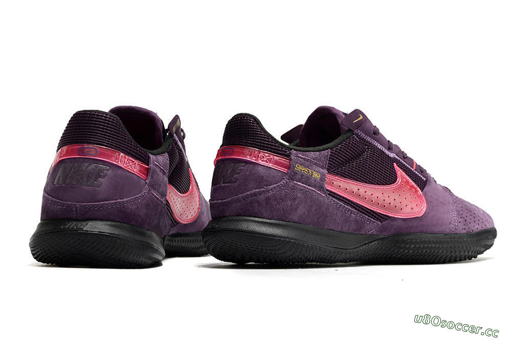 Men's Nike Streetgato IC Futsal/Indoor Low-Tops Football Shoes - Purple/Pink 6