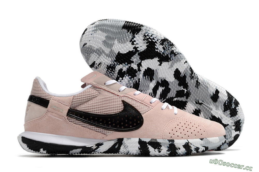 Men's Nike Streetgato IC Futsal/Indoor Low-Tops Football Shoes - Pink/Black/White 2