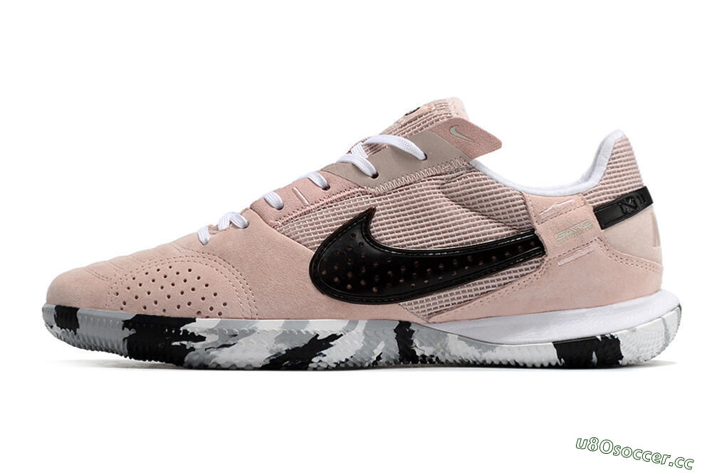 Men's Nike Streetgato IC Futsal/Indoor Low-Tops Football Shoes - Pink/Black/White 0
