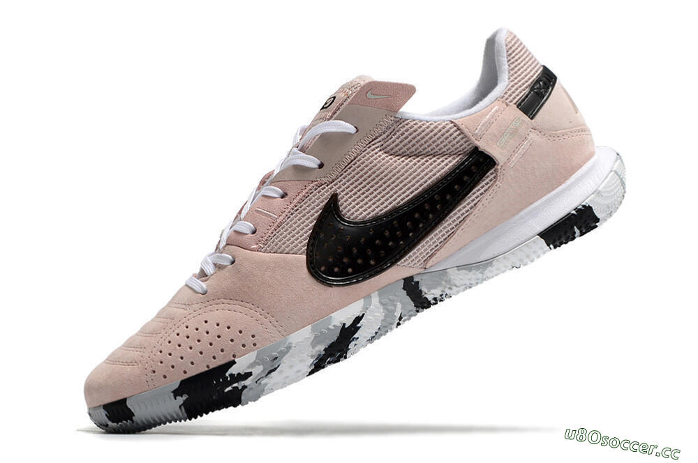 Men's Nike Streetgato IC Futsal/Indoor Low-Tops Football Shoes - Pink/Black/White 5