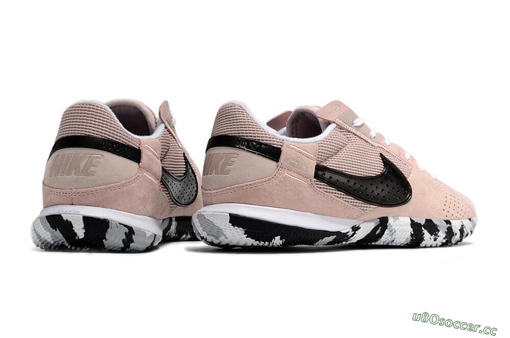 Men's Nike Streetgato IC Futsal/Indoor Low-Tops Football Shoes - Pink/Black/White 6