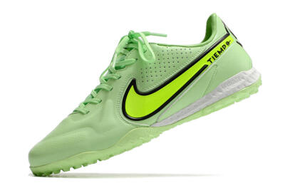 Men's Nike React Tiempo Legend 9 Pro TF Artificial Turf Low-Tops Football Shoes - Green/Black