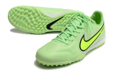 Men's Nike React Tiempo Legend 9 Pro TF Artificial Turf Low-Tops Football Shoes - Green/Black