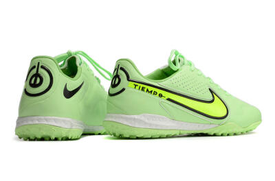 Men's Nike React Tiempo Legend 9 Pro TF Artificial Turf Low-Tops Football Shoes - Green/Black