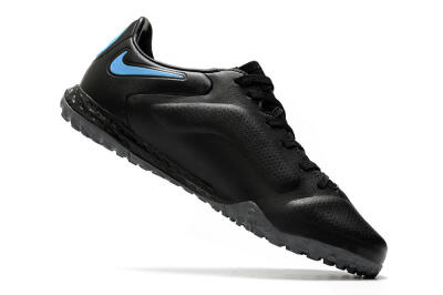 Men's Nike React Tiempo Legend 9 Pro TF Artificial Turf Low-Tops Football Shoes - Black/Blue