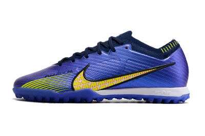 Men's Nike Air Zoom Mercurial Vapor 15 Elite TF Artificial Turf Low-Tops Football Shoes - Blue/Green/Yellow