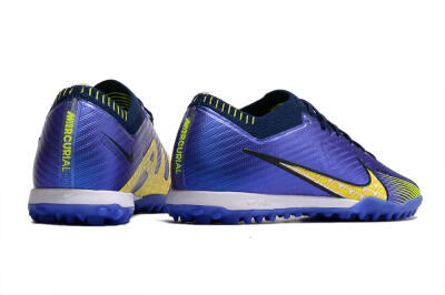 Men's Nike Air Zoom Mercurial Vapor 15 Elite TF Artificial Turf Low-Tops Football Shoes - Blue/Green/Yellow