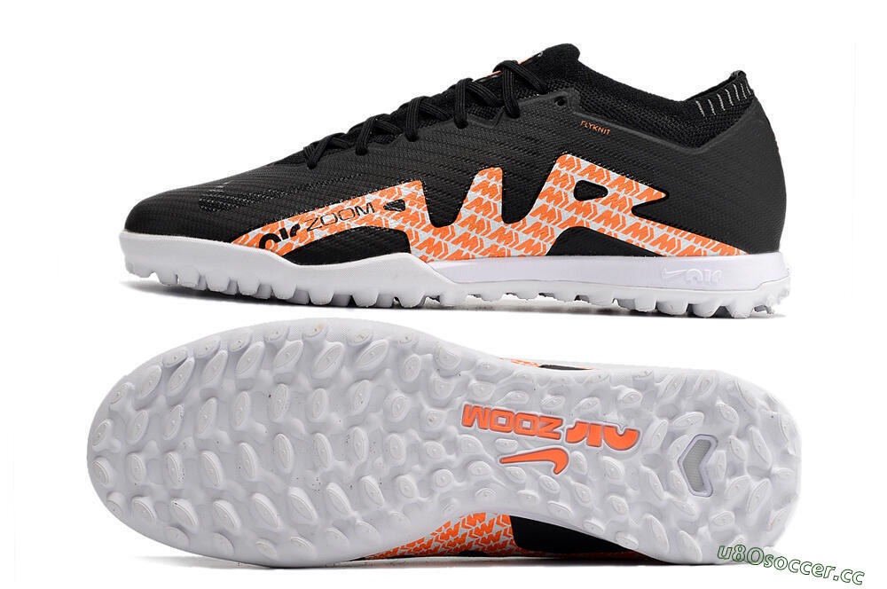 Men's Nike Air Zoom Mercurial Vapor 15 Elite TF Artificial Turf Low-Tops Football Shoes - Black/White/Pink 1