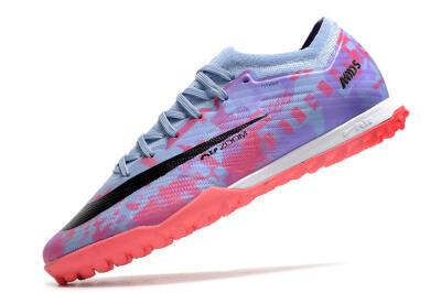 Men's Nike Air Zoom Mercurial Vapor 15 Elite TF Artificial Turf Low-Tops Football Shoes - Blue/Purple/Red