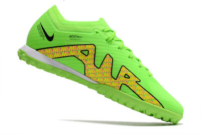 Men's Nike Air Zoom Mercurial Vapor 15 Elite TF Artificial Turf Low-Tops Football Shoes - Green/Yellow/Pink