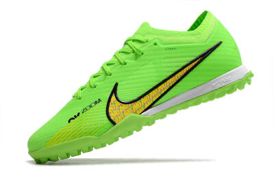 Men's Nike Air Zoom Mercurial Vapor 15 Elite TF Artificial Turf Low-Tops Football Shoes - Green/Yellow/Pink