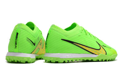 Men's Nike Air Zoom Mercurial Vapor 15 Elite TF Artificial Turf Low-Tops Football Shoes - Green/Yellow/Pink