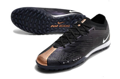 Men's Nike Air Zoom Mercurial Vapor 15 Elite TF Artificial Turf Low-Tops Football Shoes - Black/White