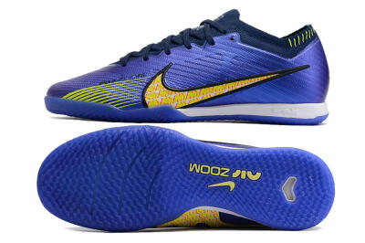 Men's Nike Air Zoom Mercurial Vapor 15 Elite IC Futsal/Indoor Low-Tops Football Shoes - Blue/Green/Yellow