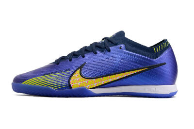 Men's Nike Air Zoom Mercurial Vapor 15 Elite IC Futsal/Indoor Low-Tops Football Shoes - Blue/Green/Yellow
