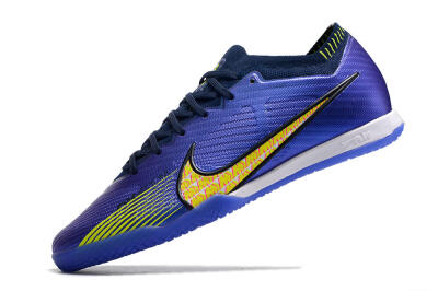 Men's Nike Air Zoom Mercurial Vapor 15 Elite IC Futsal/Indoor Low-Tops Football Shoes - Blue/Green/Yellow