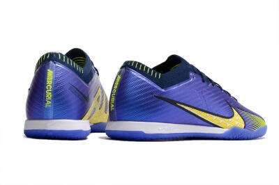 Men's Nike Air Zoom Mercurial Vapor 15 Elite IC Futsal/Indoor Low-Tops Football Shoes - Blue/Green/Yellow