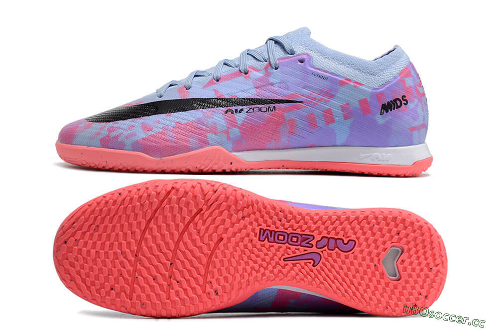 Men's Nike Air Zoom Mercurial Vapor 15 Elite IC Futsal/Indoor Low-Tops Football Shoes - Blue/Purple/Red 1