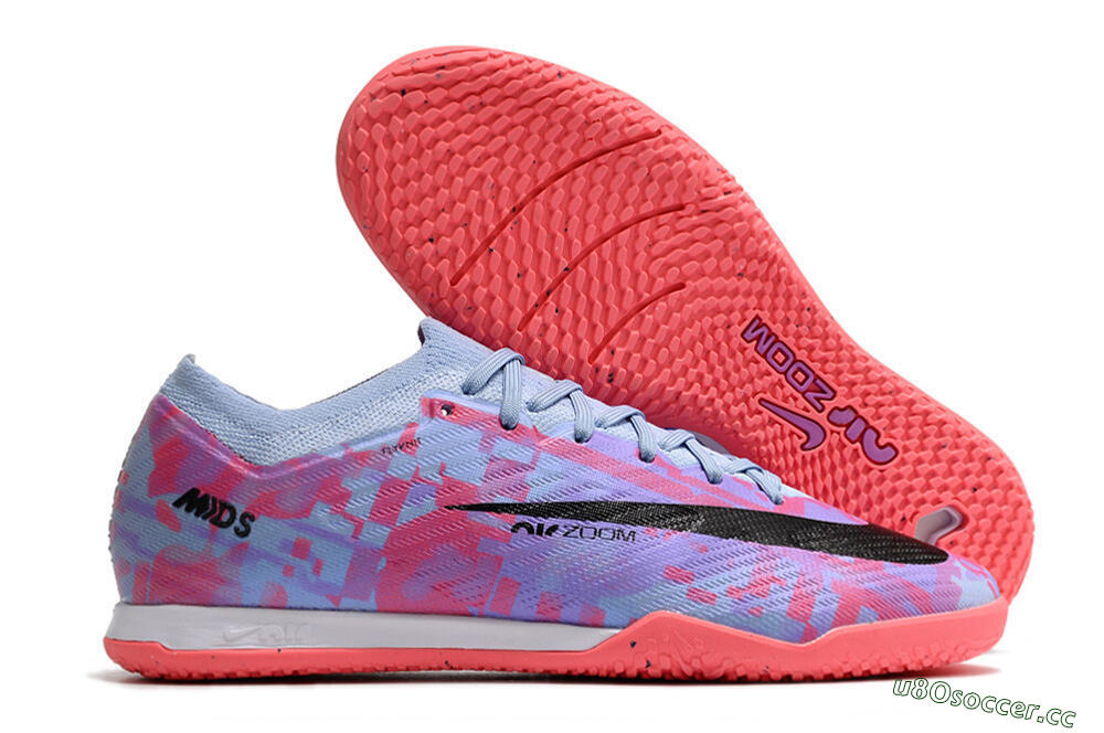 Men's Nike Air Zoom Mercurial Vapor 15 Elite IC Futsal/Indoor Low-Tops Football Shoes - Blue/Purple/Red 2
