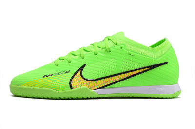 Men's Nike Air Zoom Mercurial Vapor 15 Elite IC Futsal/Indoor Low-Tops Football Shoes - Green/Yellow/Pink