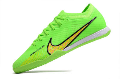 Men's Nike Air Zoom Mercurial Vapor 15 Elite IC Futsal/Indoor Low-Tops Football Shoes - Green/Yellow/Pink