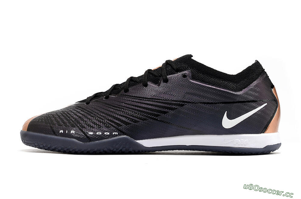 Men's Nike Air Zoom Mercurial Vapor 15 Elite IC Futsal/Indoor Low-Tops Football Shoes - Black/White 0