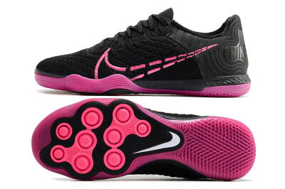 Men's Nike Reactgato IC Futsal/Indoor Low-Tops Football Shoes - Black/Pink