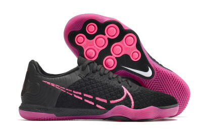 Men's Nike Reactgato IC Futsal/Indoor Low-Tops Football Shoes - Black/Pink
