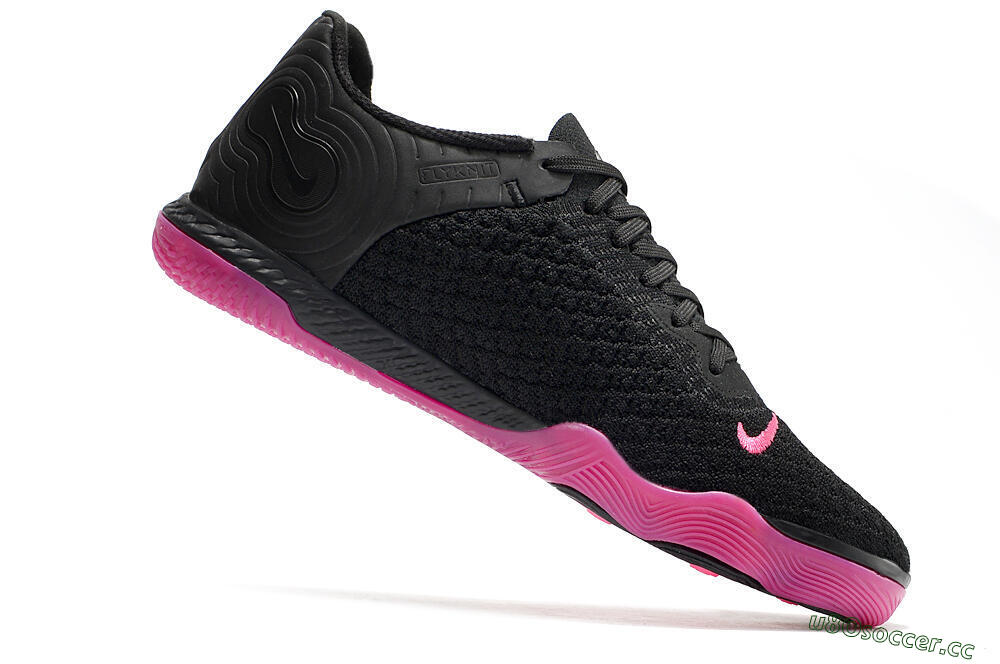 Men's Nike Reactgato IC Futsal/Indoor Low-Tops Football Shoes - Black/Pink 4