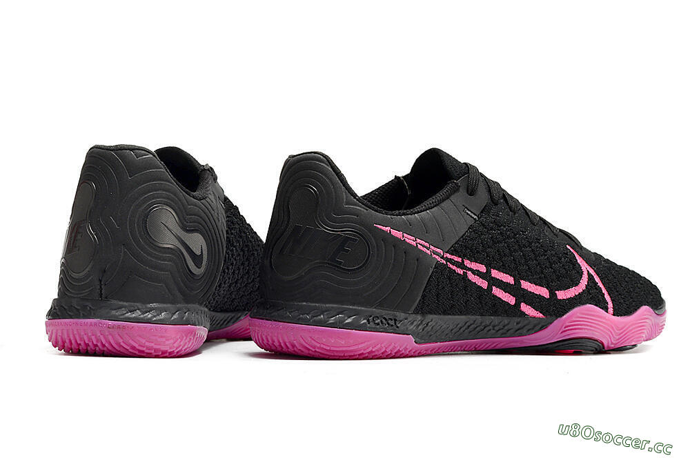 Men's Nike Reactgato IC Futsal/Indoor Low-Tops Football Shoes - Black/Pink 6