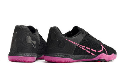 Men's Nike Reactgato IC Futsal/Indoor Low-Tops Football Shoes - Black/Pink