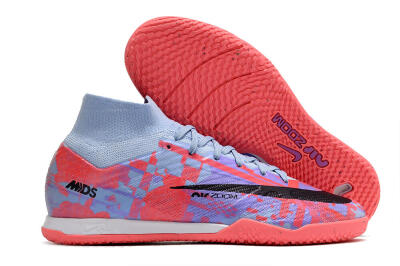 Men's Nike Air Zoom Mercurial Superfly 9 Elite IC Futsal/Indoor High-Tops Football Shoes - Blue/Purple/Red