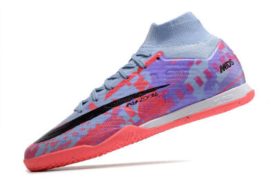 Men's Nike Air Zoom Mercurial Superfly 9 Elite IC Futsal/Indoor High-Tops Football Shoes - Blue/Purple/Red
