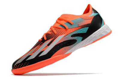 Men's Adidas X Speedportal.1 IC Futsal/Indoor Low-Tops Football Shoes - Orange/Silver/Black/Blue
