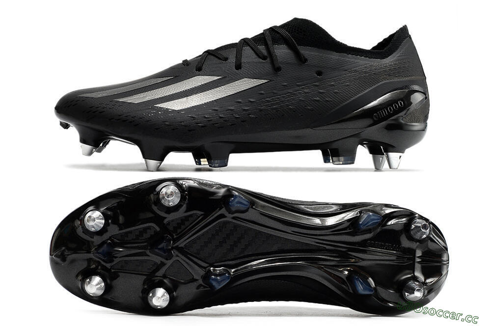 Men's Adidas X Speedportal.1 SG Soft Ground Low-Tops Football Boots - Black/Grey 1