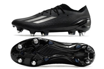 Men's Adidas X Speedportal.1 SG Soft Ground Low-Tops Football Boots - Black/Grey