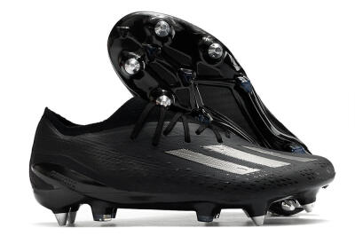 Men's Adidas X Speedportal.1 SG Soft Ground Low-Tops Football Boots - Black/Grey