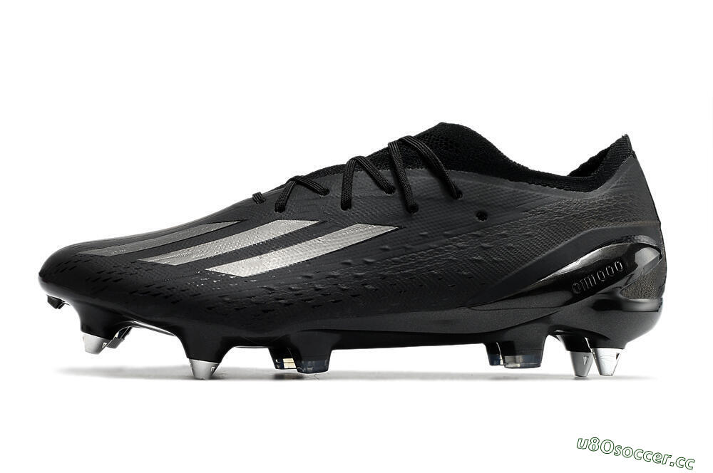 Men's Adidas X Speedportal.1 SG Soft Ground Low-Tops Football Boots - Black/Grey 0
