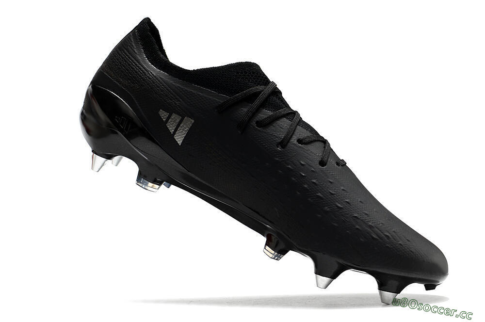Men's Adidas X Speedportal.1 SG Soft Ground Low-Tops Football Boots - Black/Grey 4