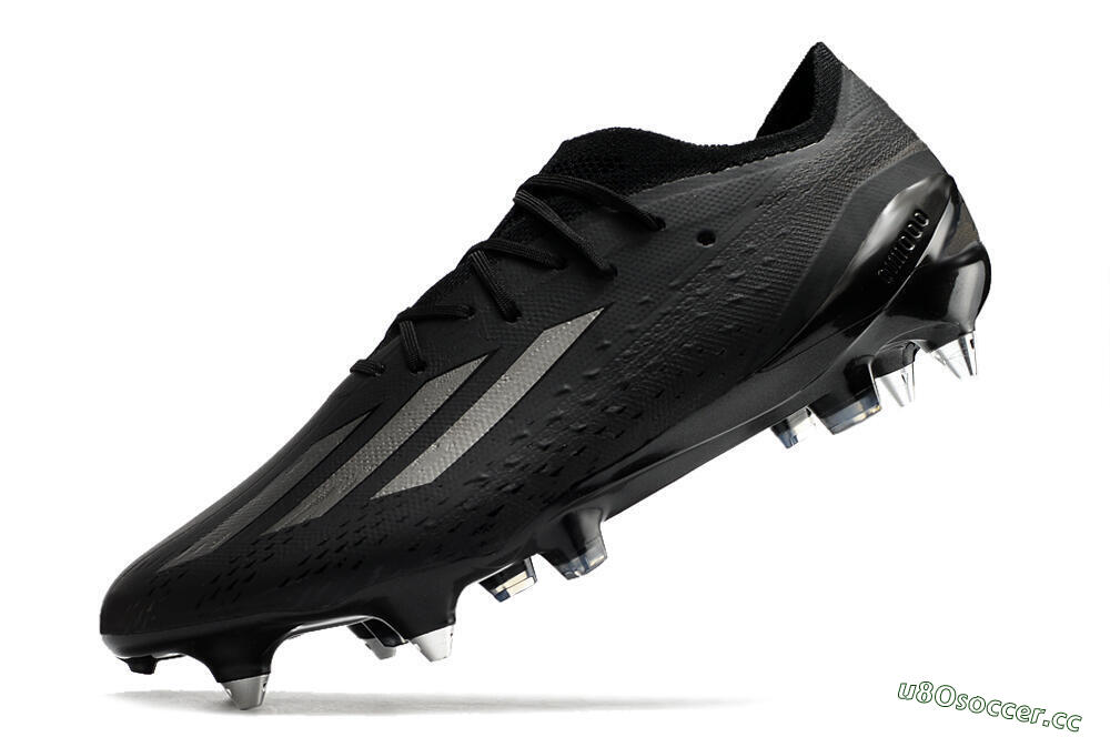 Men's Adidas X Speedportal.1 SG Soft Ground Low-Tops Football Boots - Black/Grey 5